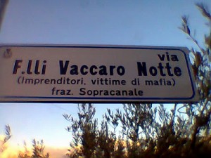 F_lli Vaccaro Notte intitolazione strada