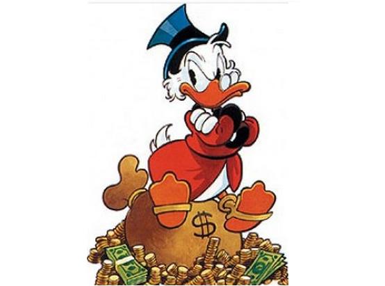 Foto Di Zio Paperone Con I Soldi